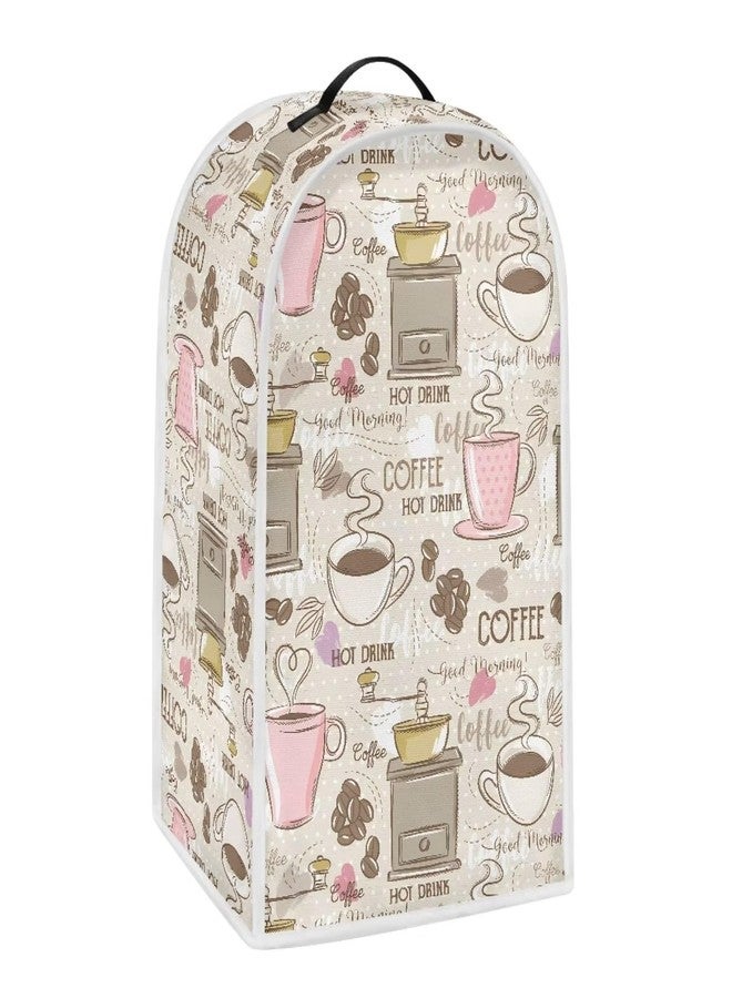 Talayituse Coffee Print Blender Dust Cover with Handle, Stand Mixer or Coffee Maker Appliance Cover Anti Fingerprint Dust Proof Stain Resistant Blender Cover for Home Kitchen - Image 2